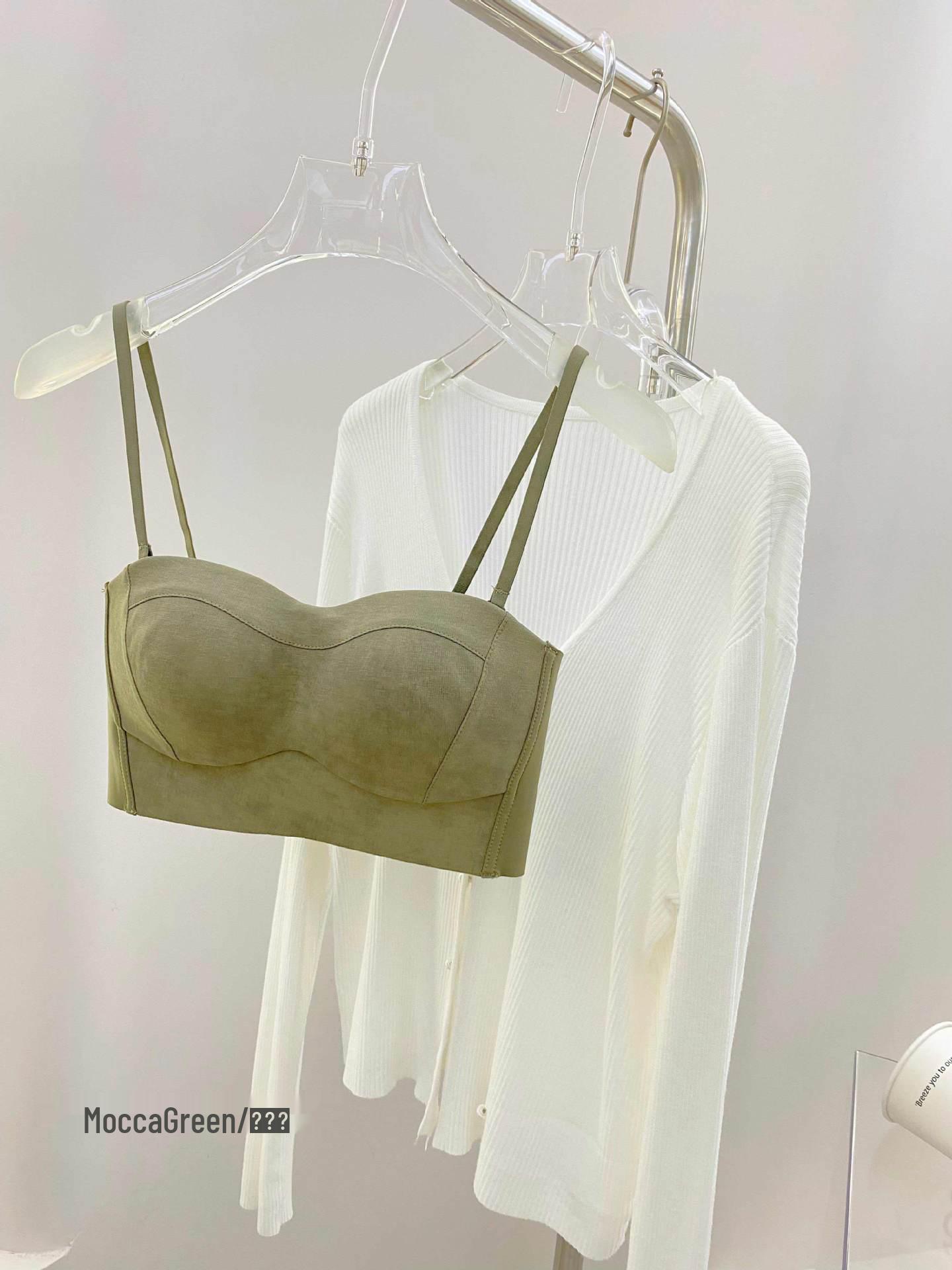 

Бесшовный топ-камезоль для женщин на осень/зиму 2025 - Тонкий, без косточек, пуш-ап бандо с красивым дизайном спины XL=38/85ABC