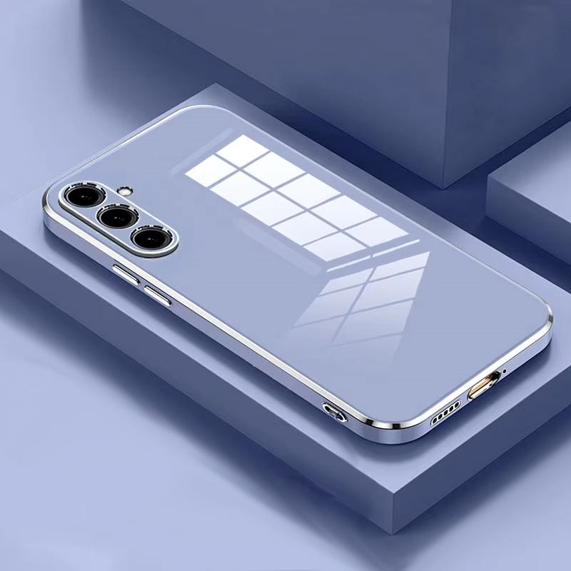 Luxury Plating Silicone Case For Samsung Galaxy A56 A26 A16 A36 A06 A15 A25 A35 A24 A34 A54 A14 A13 A32 A33 A52 A22 4G 5G Cover