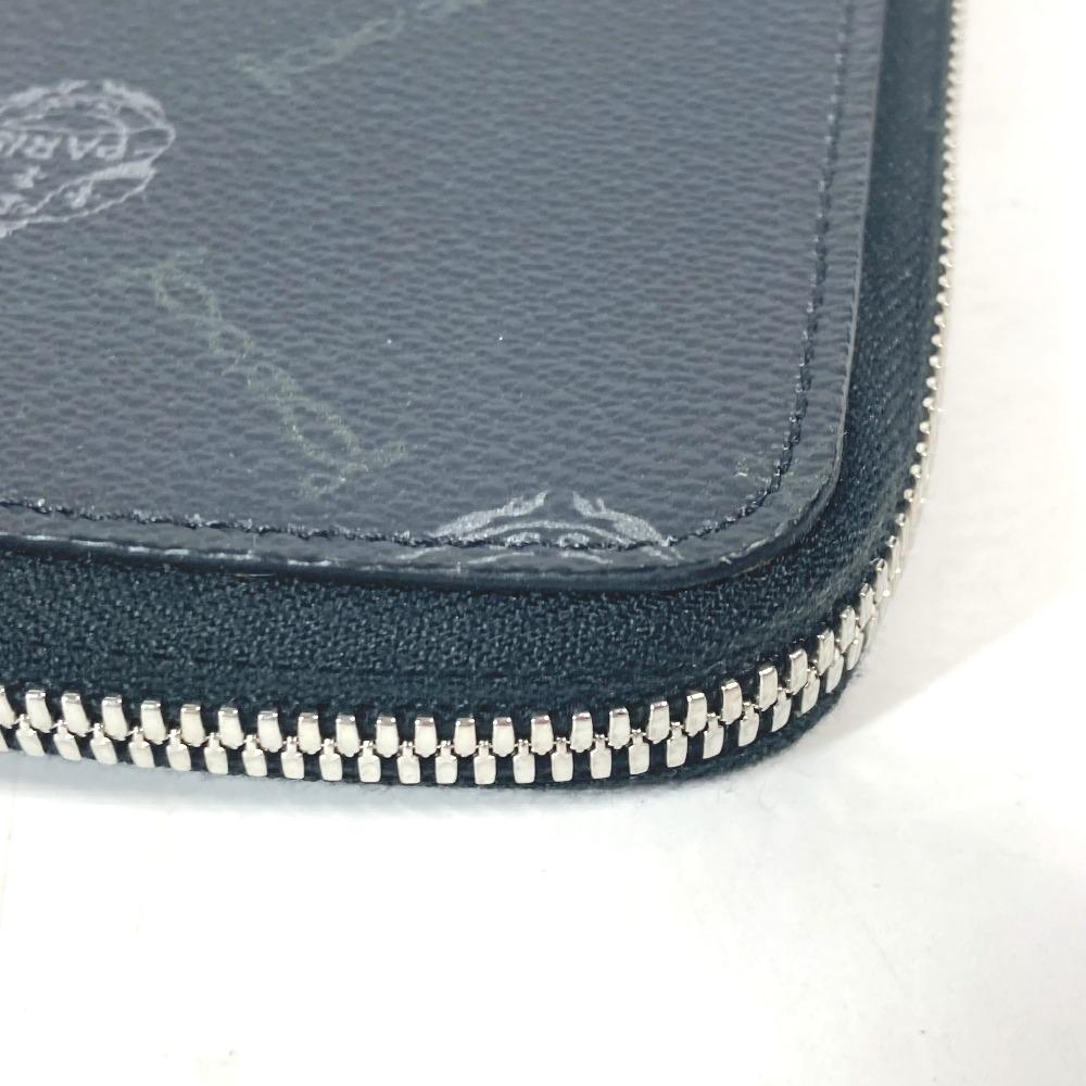 Berluti L-shaped fastener Nino Logo pouch bag Clutch bag PVC/Leather gray/Green