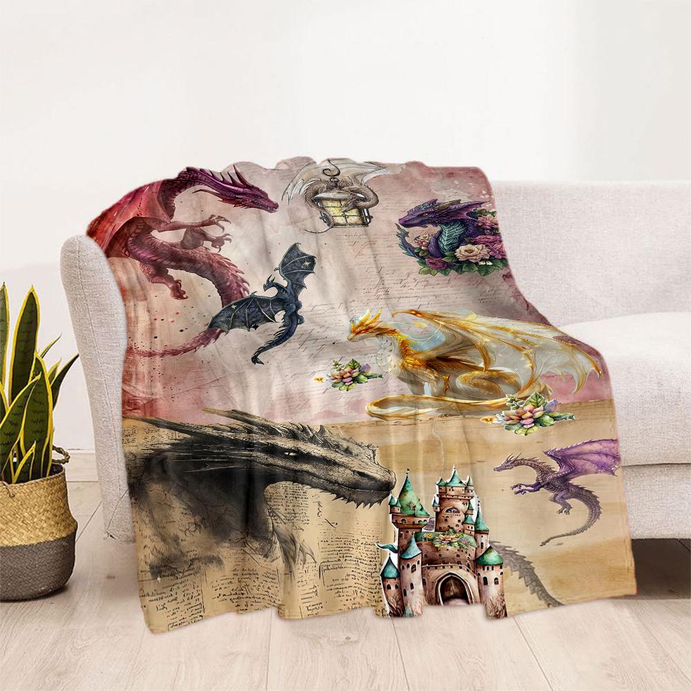 Gothic Style Blanket Warmthful Decor Great for Bed Office Picnics Four Seasons Multipurpose Stylish Decor Ideal Gift For Birthday Valentine'S Day