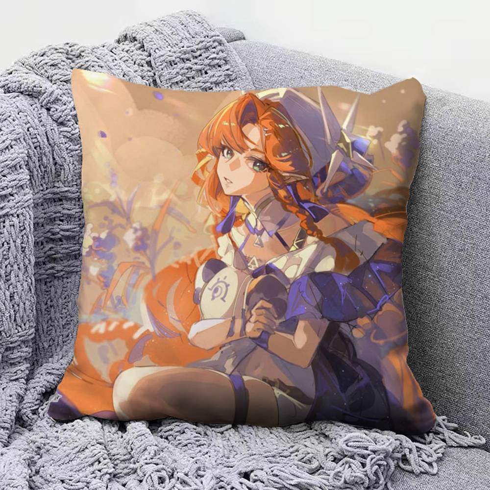 Wuthering Waves WuWa SIGRIKA Pillow Covers Home Sofa Cushion Covers and Aecorative Custom