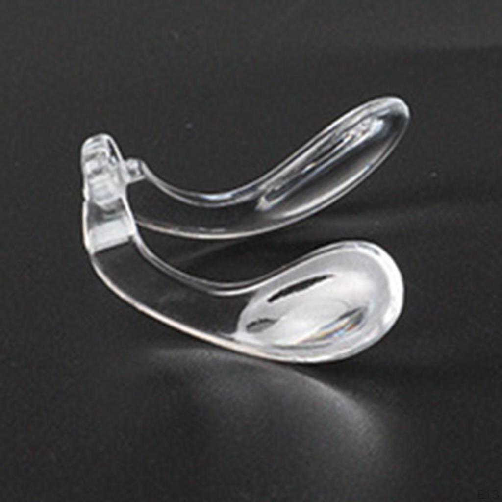 2 Pieces Eyeglasses Nose Pads, Replacement, Easy To Use, Transparent Support Practical Nosepads