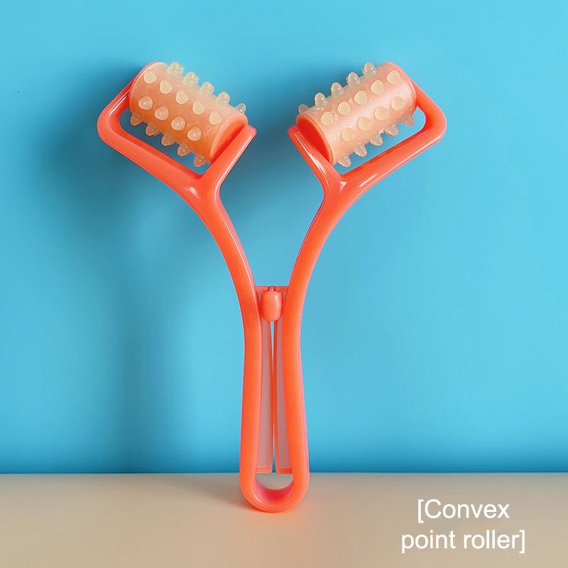 

Y Shape Facial Massager Roller Anti-Wrinkle Face-Lift Body Shaper Slimming Arm & Leg Neck Relaxation Skincare Beauty Tool оранжевый