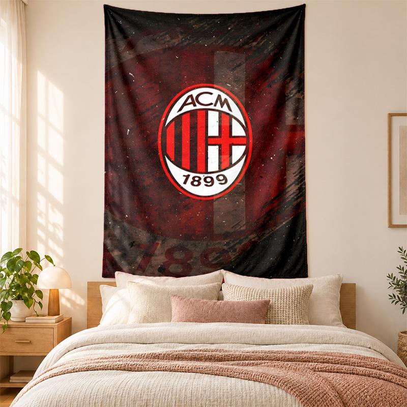AC Milan Tapestry Highquality for Decorating Living Room Bedroom Dorm Walls Ideal As Bedroom Wallart Orholiday Gift