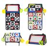 Baby Cloth Book with Distorting Mirror Soft Cartoon Parent-child Interactive Early Educational Montessori Toy for Children