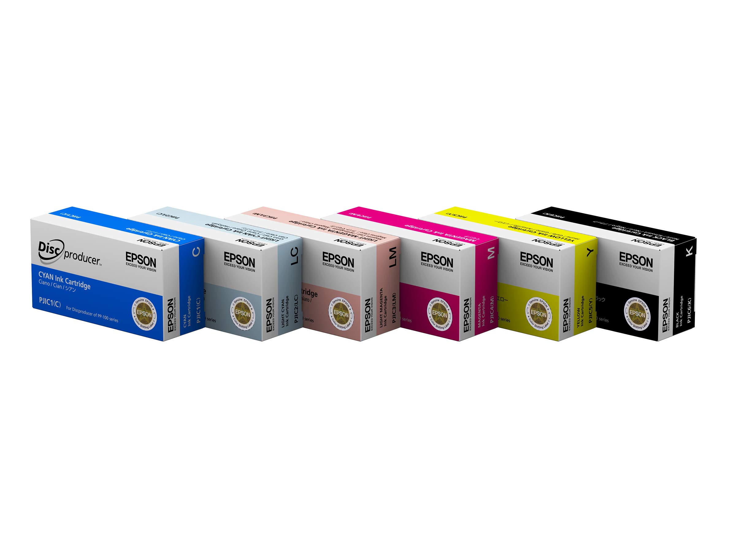 

Epson DiscProducer Ink Cartridge 6 Color Set in Retail Package PP-100