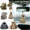 Military Flat Uniform Acrylic Car Hanging Pendant Christmas Decor Supplies Party