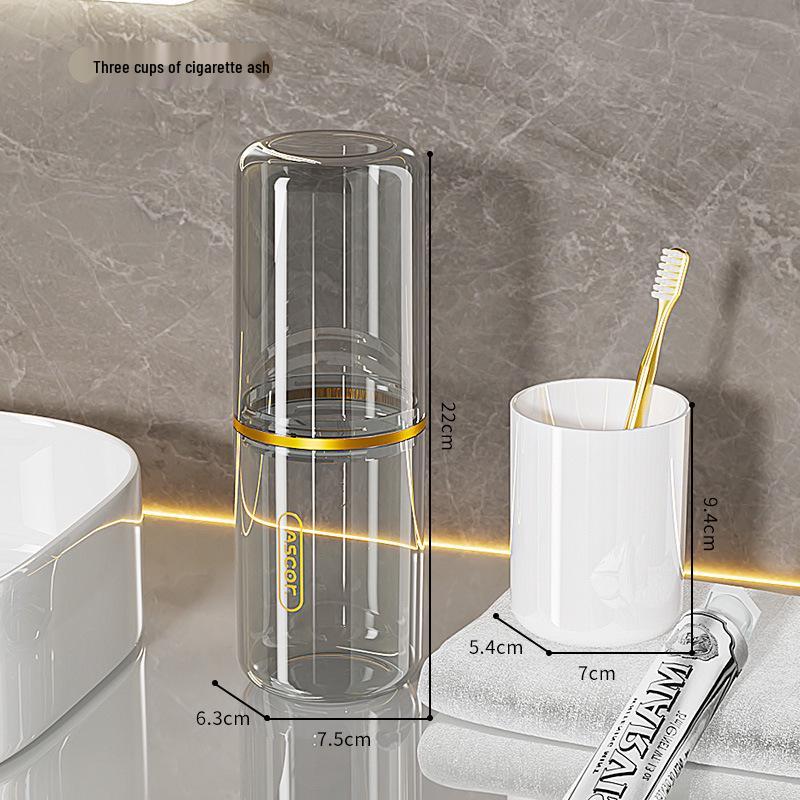 Portable Travel Toothbrush & Toothpaste Holder 4-in-1 Set