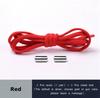Elastic Shoelaces Round Metal Lock Shoe Laces Without Ties Convenient And Safe Lazy Shoes Lace For Sneakers Accessories