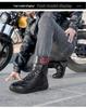 Comfortable, Wear-Resistant Motorcycle Riding Boots with Track-Level Protection