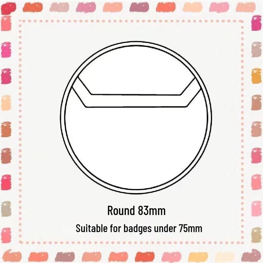 75mm Transparent PVC Badge Protector and Acrylic Pendant Card Sleeve