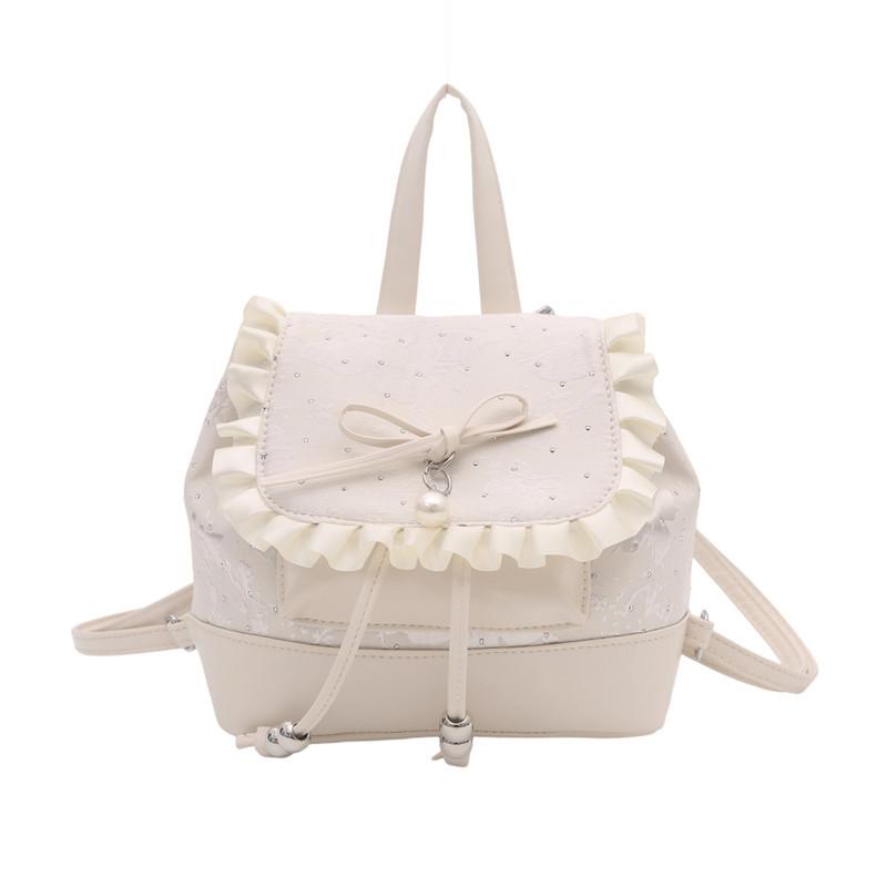 1Pc Korean Version of Fashionable Girl Style Portable Small Bag  New Lace Lace High Value Versatile Backpack