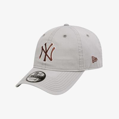 New Era New York Yankees Basic Outline Unstructured Ballcap Dolphin Gray 1521672