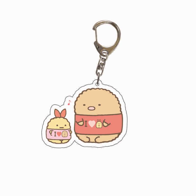 Acrylic Keychain: Japanese San-X Corner Creatures Anime Pendant for Backpack
