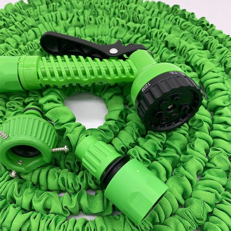 1pc Magic Expandable Garden Hose with High Pressure Car Wash Spray Gun Adjustable Nozzle, Convenient for Watering and Cleaning
