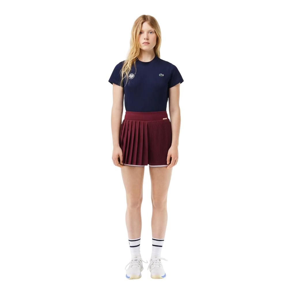 Lacoste Womens/Ladies Roland Garros Edition Sports Pleated Tennis Shorts