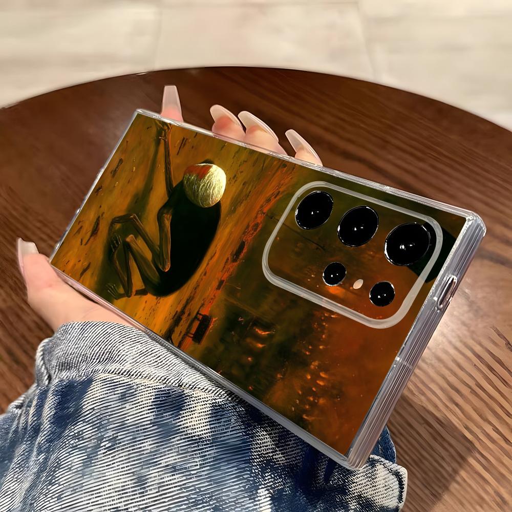 Z-ZdzislawBeksinskis Art Phone Case For Samsung S26 S25 S24 Ultra S23 Fe S22 S20 S21 Plus Plus 5G Fe Transparent Cover