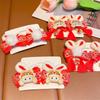 Tassel Children Red Hairpin Bunny Chinese New Year Headwear Lovely Plush Rabbit Hairpin  Girls