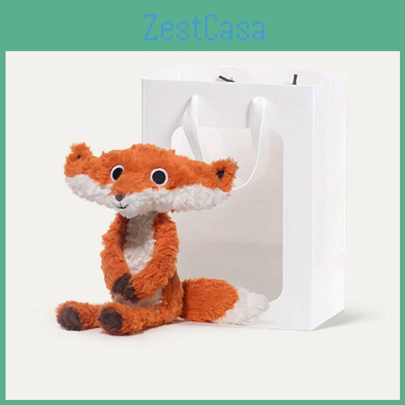 Adorable 38cm Dewar Fox Plush Toy Soft Stuffed Animal Cute Birthday Gift For Girls