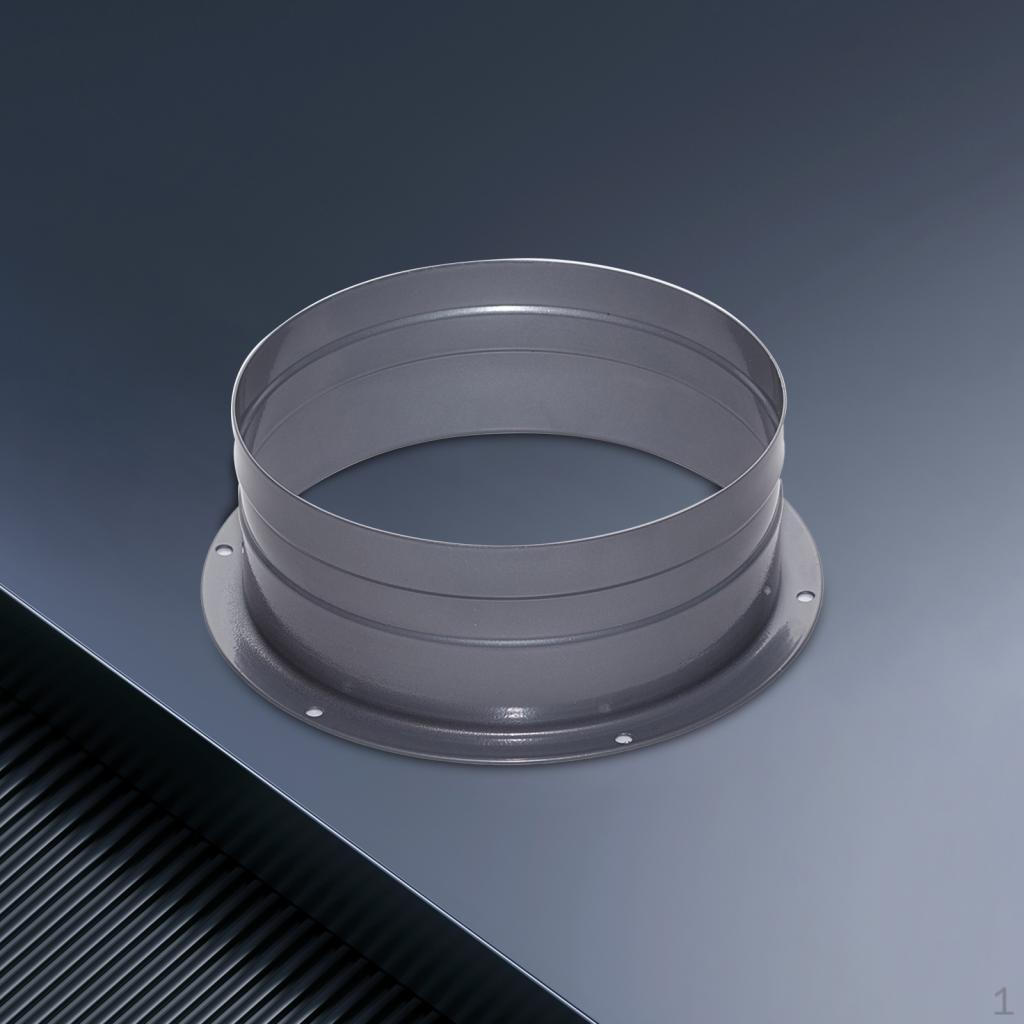

Air Vent Duct Connector Flange Straight Garage Easy to Install Living Room Repair 100mm