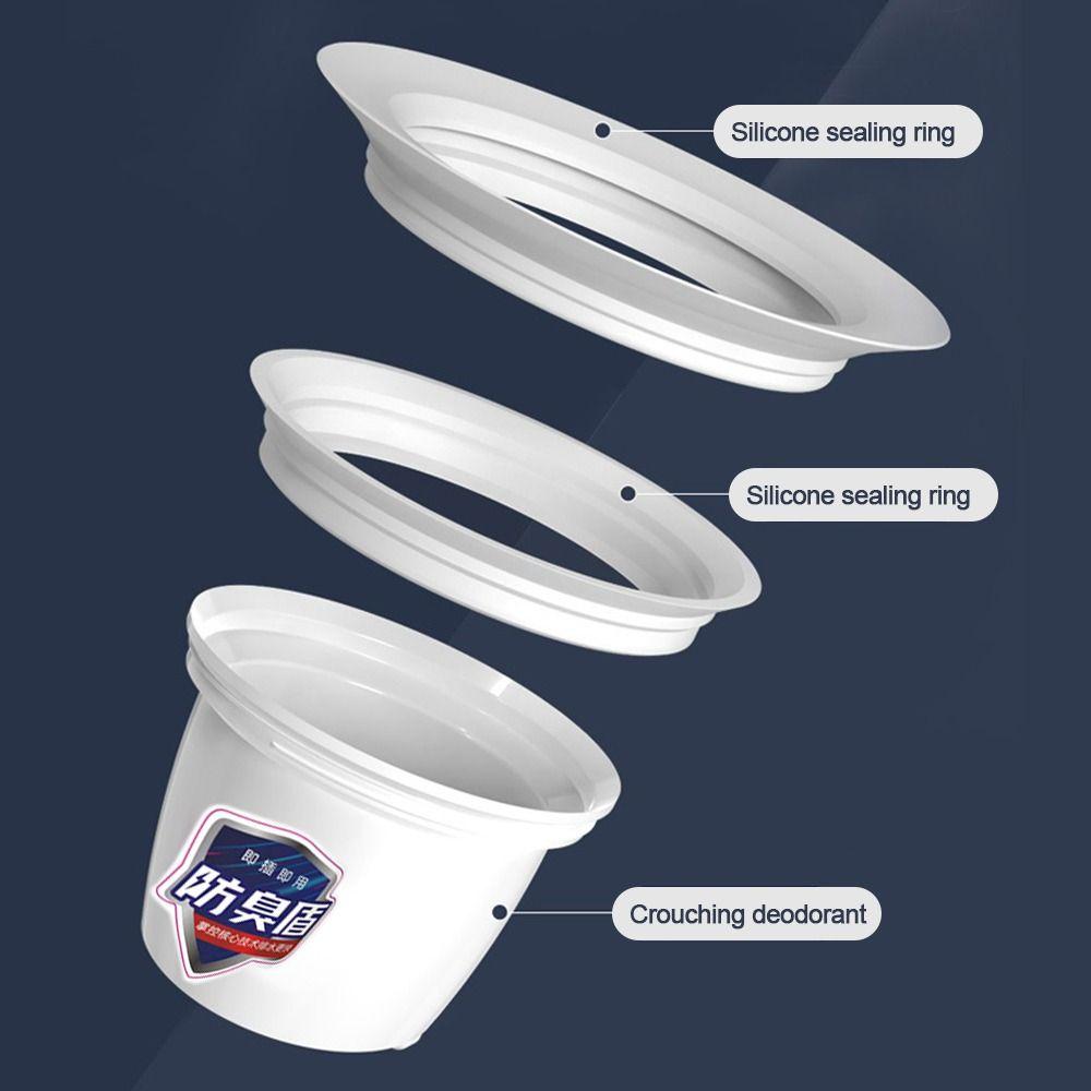 Plastic Squatting Pan Anti-smell Plug Anti-Odor Toilet Fitting  Bathroom Squat Toilet