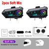 1/2Pcs Y10 Motorcycle Intercom Bluetooth Headset 300M Helmet Moto Intercomunicador For 2 Riders Voice Control Earphone 2000Mah