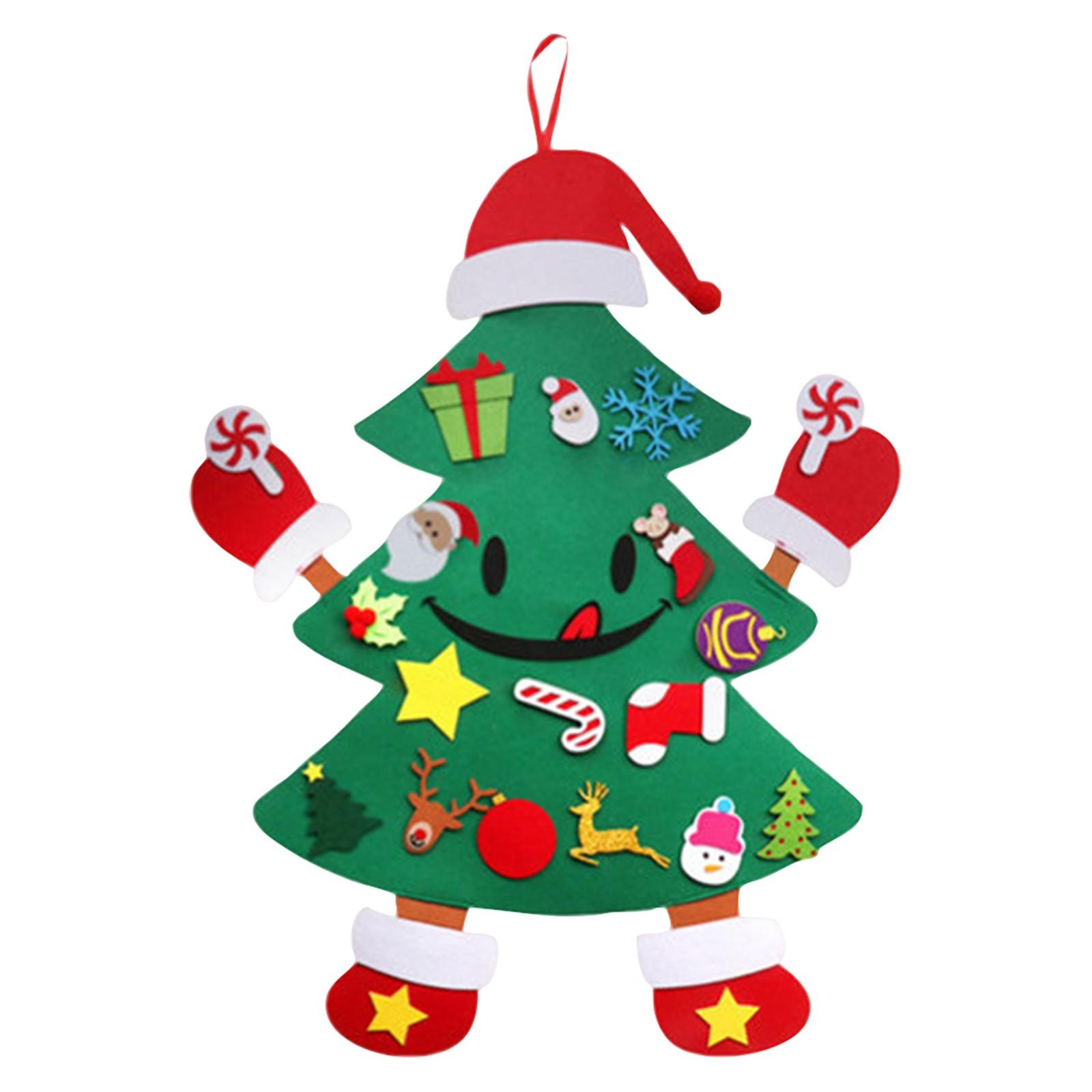 

DIY Stickup Christmas Tree Set With Children s Decorations, Christmas Gifts, New Year Door Wall Decorations, Parent-child Interaction One Size