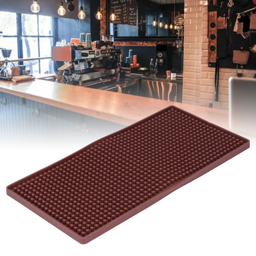 Bar Mat Premium Food Grade Silicone Heat Resistant   Odorless Nonslip Soft Flexible Coffee Bar Mat
