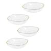 4 Pieces Fruit Plates Household Fruit Candy Tray for Candy Veggies Kitchen