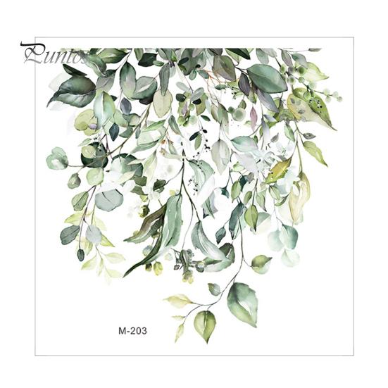Floral Toilet Lid Decal Seat Self Adhesive Strong Stickiness Decorative Waterproof Removable Plant Leaves Flowers Sticker Flower