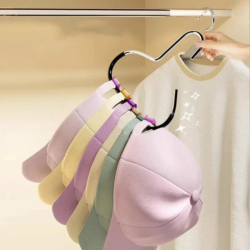 New Circle Ring Hat Hanger 8 Hats Display Rack Baseball Cap Organizer Scarf Towel Tie Storage Holder for Closet Bedroom Saving
