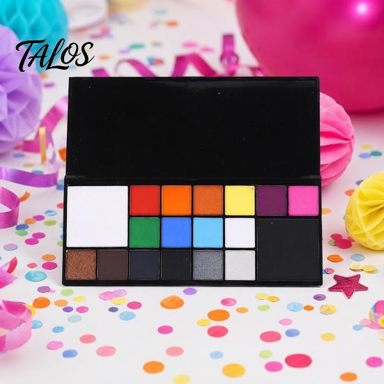 Rich Color Body Pigments Face Paint Oil Palette, Long Lasting High Coverage Professional Gradient Makeup Kit, for Halloween Cosplay Stage Performance