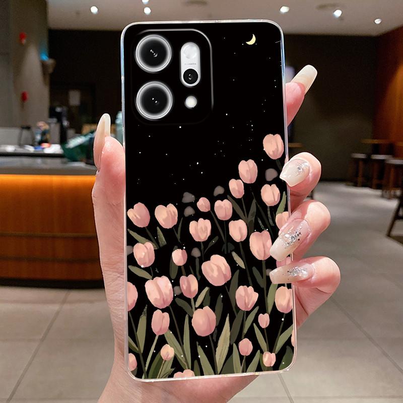 For Oppo Reno 14 Pro 5G 2025 Case Clear Luxury Fashion Butterfly Flowers Soft Slim Shell Casing For Reno14 14Pro Reno14Pro Cover