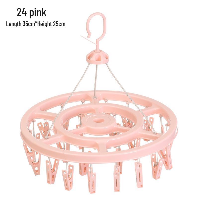 

Круглая пластиковая сушилка с 32 прищепками для детских носков и детской одежды