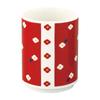 Officially licensed Chiikawa diameter approximately 8 x flower garden Japanese Yamaka teacup, 300ml, 10cm, design, tableware, red, Shoten, CKW21-327