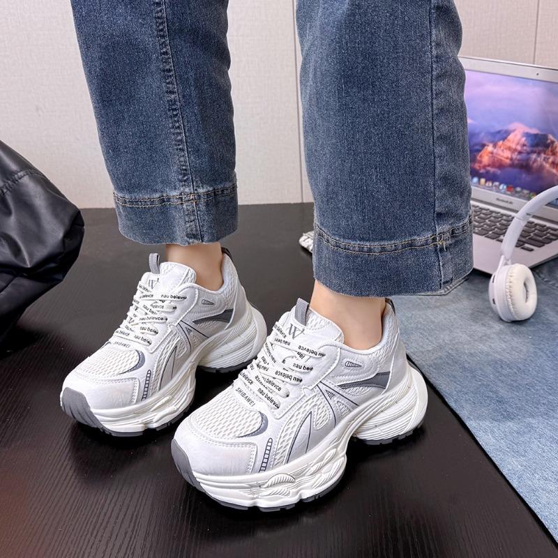 Daddy shoes women's new spring women's shoes small thick-soled students thick-soled casual versatile sports shoes