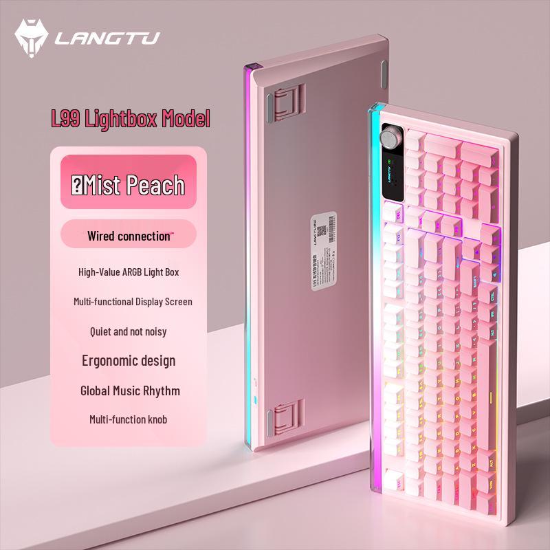 Langtu L99 Silent Three-Mode Side-Engraved Gradient Office Membrane Keyboard