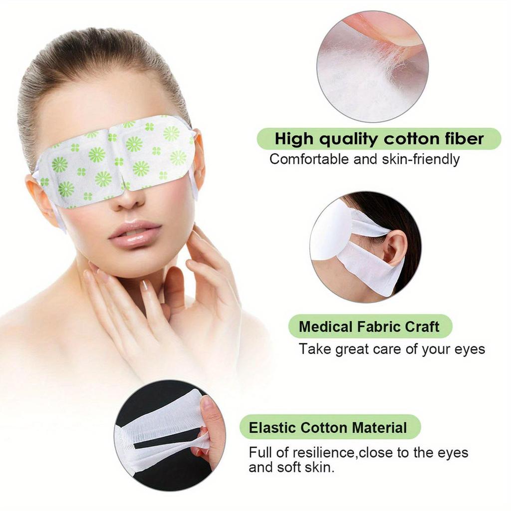 5PCS Artemisia Steam Eye Mask Relieves Eye Fatigue And Discomfort, Lightens Fine Lines, Black Circles, And Eye Protection Eye Mask