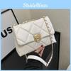 Elegant Casual Single Shoulder Small Square Bag 2024 New Simple Chain This Year Popular Solid Color Small Bag Female