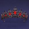 Wedding Hair Accessories Headpieces Head Jewelry Wedding Hair Tiara Crystal Bridal Tiara Crown Silver Color Diadem Veil Tiaras