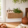 3er Hängekorb-Set Geflochtene Seil-Aufbewahrungskörbe Böhmischer Stil Wandmontierter Organizer für Zuhause und Büro Aufbewahrung