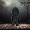 Halloween Black Robe Ghost Statue 3D Printed Hooded Cloak Ghost Figurine Sculpture Home Office Party Desktop Decoration Ornament