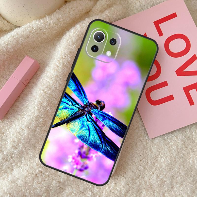 Luxury Dragonfly Case For Xiaomi 17 Pro Max 14 15 Ultra 13T 14T 15T Pro POCO X7 X3 X5 X6 F5 F6 F7 F8 Pro Cover