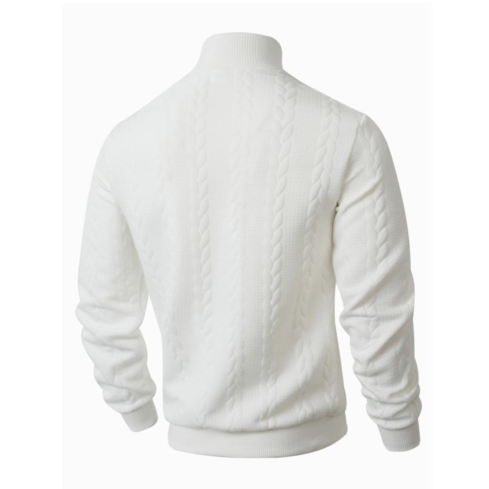 Men'S Sweater Turtleneck Warm Knitted Pullover Cable Knit Sweater Men'S Top Autumn and Winter Commuting Fashion Top Casual Dating Daily