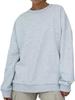 2024 Women's European & American Fashion Loose Velvet Pullover Sweatshirt for Autumn/Winter