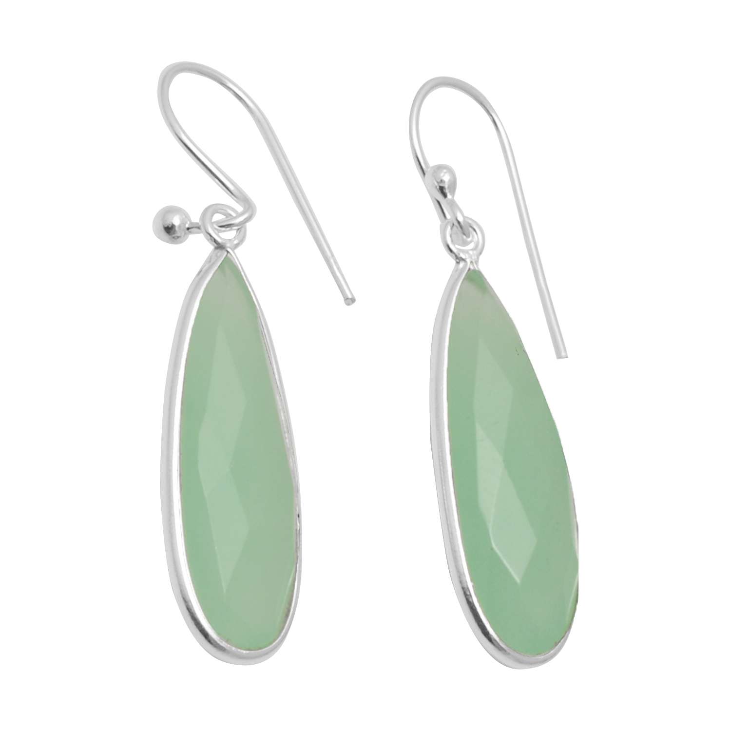 

Серьги с драгоценными камнями халацедона, твердые серьги из стерлингового серебра 925 пробы, серьги ручной работы, ювелирные изделия, подарок для женщин и девочек, E-2319