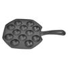 12 Hole Egg Puff Pan Non Stick Cast Iron Frying Pan Meat Ball Pancake Pan for Household Kitchen