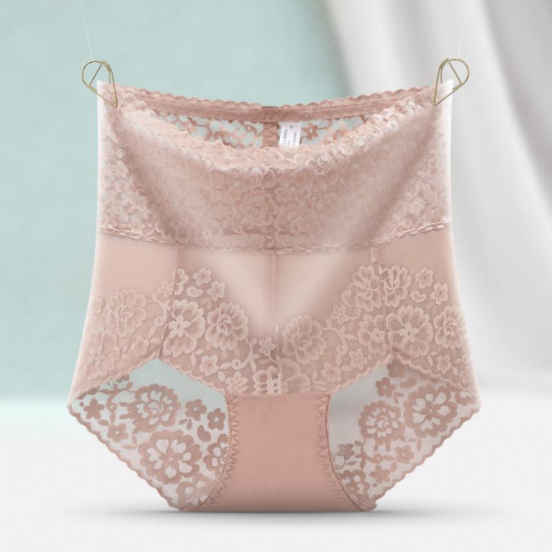 Lace Panties Seamless Women Slimming Underwear Knickers Briefs Seamless High Waist Transparent  Sexy Leggings