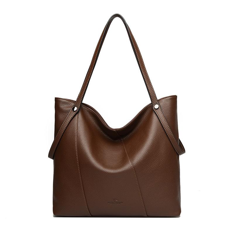 Niche Commuter Tote Bag Women's Premium Soft Leather Large Capacity Handbag Shoulder Bag