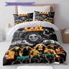 Ozzy Osbourne Pattern Bedding Quilt Set Quilt Cover Pillowcase Home Decoration Gift (1 * duvet cover + 2 * pillowcase, without core)
